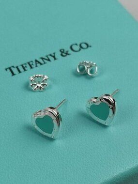 Love Tiffany & Co. Blue Heart Earrings